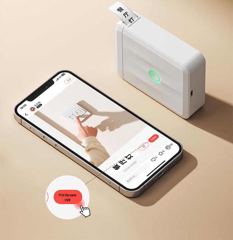 Умный портативный Bluetooth-термопринтер этикеток 2 дюйма для ценников