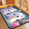 Диатомовая грязевая впитывающая подстилка Мультяшный милый щенок Коврик для пола в ванной Туалетный коврик для двери Нескользящий придверный коврик Быстросохнущий коврик