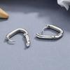 Shape Silver Plated Party Accessories Ear Clips Huggie Earrings Fashion Jewelry Gift Hoop Earrings