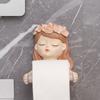If European Style Creativity Does Not Require Punching, Bathroom Wall Hanging Paper Rack, Bathroom Decoration Paper Towel Box, Fairy Paper Roll Tube