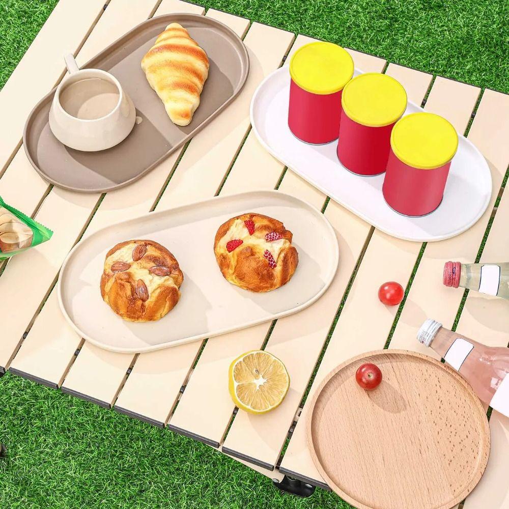 Пластиковый поднос для сервировки, овальное блюдо, кухонный органайзер, поднос для десертов, свадебная вечеринка