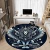 1pc Winged Lion Office Round Area Rug, Indoor Mat Suitable ForOffice, Under Office Chairs Bedroom Living Room Home Decor, Room Deco, n26