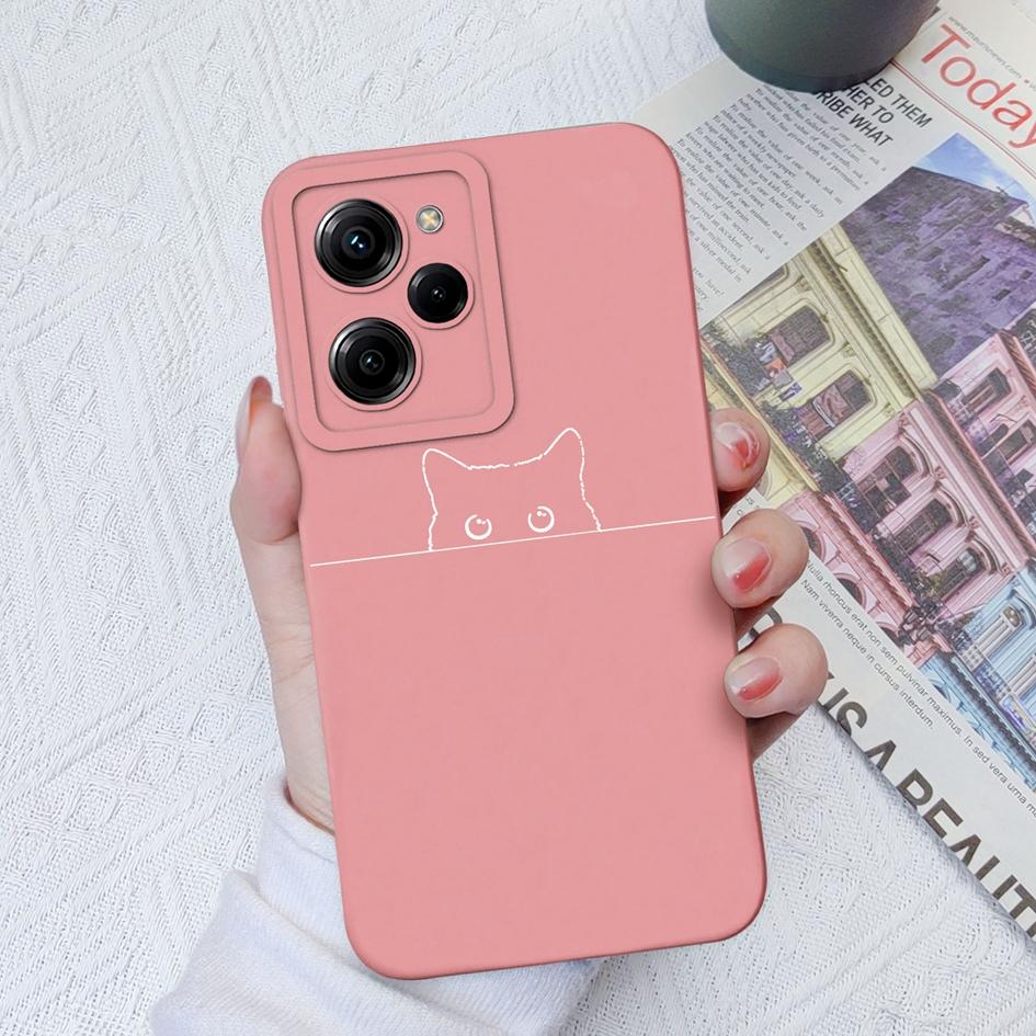 Phone Case For Xiaomi Poco M4 Pro X5 Pro C40 C50 C55 X3 X4 M3 Cute Shockproof Soft Liquid Silicone Matte Cover Cartoon Pattern For Xiaomi Poco Bumper