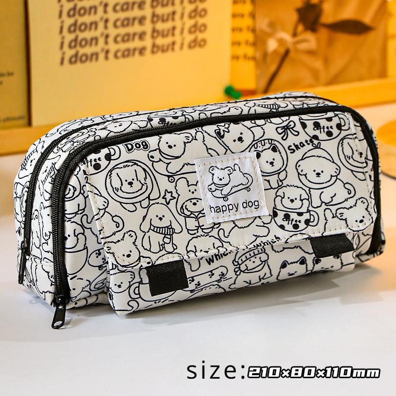 Пенал-капибара большой вместимости, пенал, сумка для ручек, пенал, сумка для ручек, сумка для карандашей, сумки для карандашей, зеленый пенал