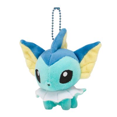 Оригинальный маскот мочири от Pokémon Center, кукла покемона Вапореон 10 x 12 x 8 см (В x Ш x Г)