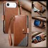 Color Blocking Luxury Magnetic Cards Solt Wallet Leather Phone Case for iPhone 17 Pro Max 16 Plus 15 14 17 Air Strap Flip Cover