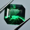 Green Garnet Brazilian 10 Carat Natural Square Cut   Loose Gemstone