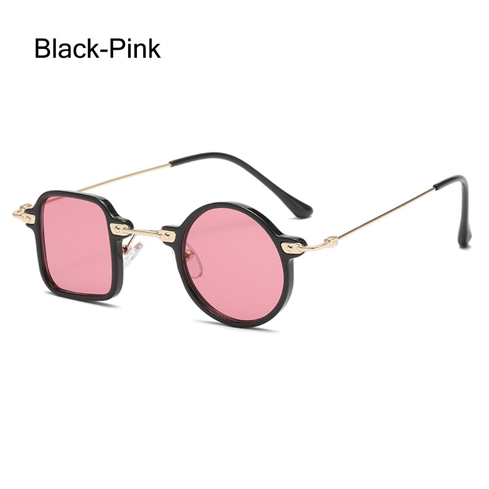 UV400 Square Round Sunglasses Unique Men Punk Sun Glasses Vintage Ocean Lens Shades  for Women