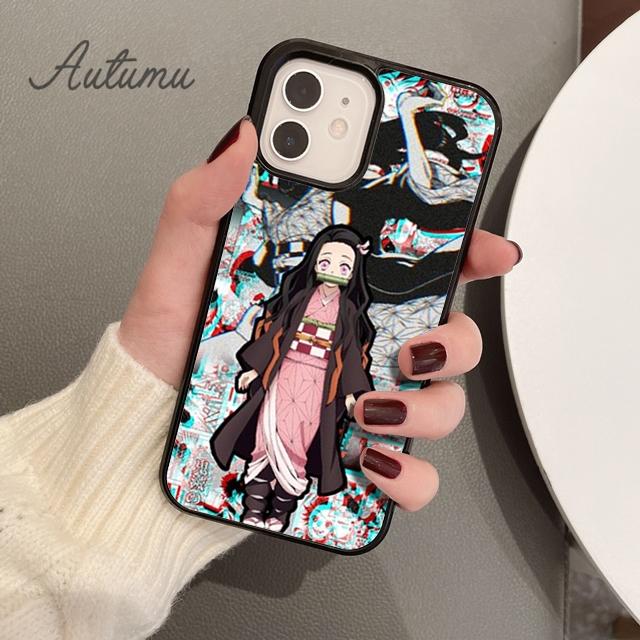 Чехол для телефона Demon Slayer Kimetsu no yaiba для iPhone 11 12 13 14 Pro Max mini XR XS SE 2020 7 8 Plus Samsung Galaxy S21 S22