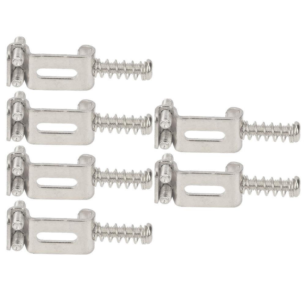 6PCS 10.5mm Width Tremolo Bridge Saddles Metal Bridge Saddle Replacement  For Guitar