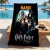 Custom Name Eagle Symbol Stylish Digital Printing Beach Towel Quick‑Drying Absorbent Blanket for Beach Pool Gym Travel