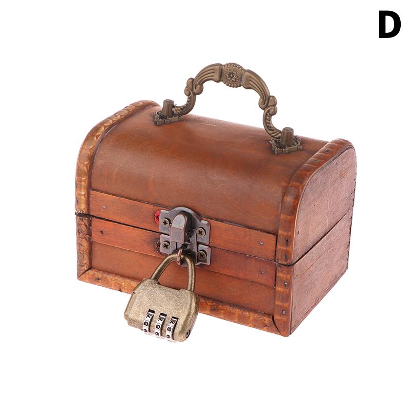 Ретро-деревянная шкатулка для хранения ожерелий, сережек, ювелирных изделий, запирающаяся паролем, коробка для хранения ключей, открывающаяся с помощью ключа, деревянная зелено-коричневая коробка с замком