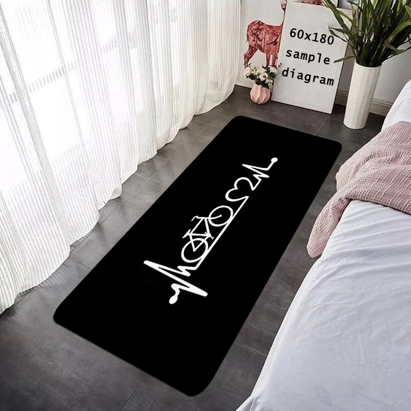 Foot Rug Welcome Floor Mat for Entryway Bicycle Bromptons Bath Hallway Carpet Kitchen Water Absorbed Rugs Fluffy Home Decor