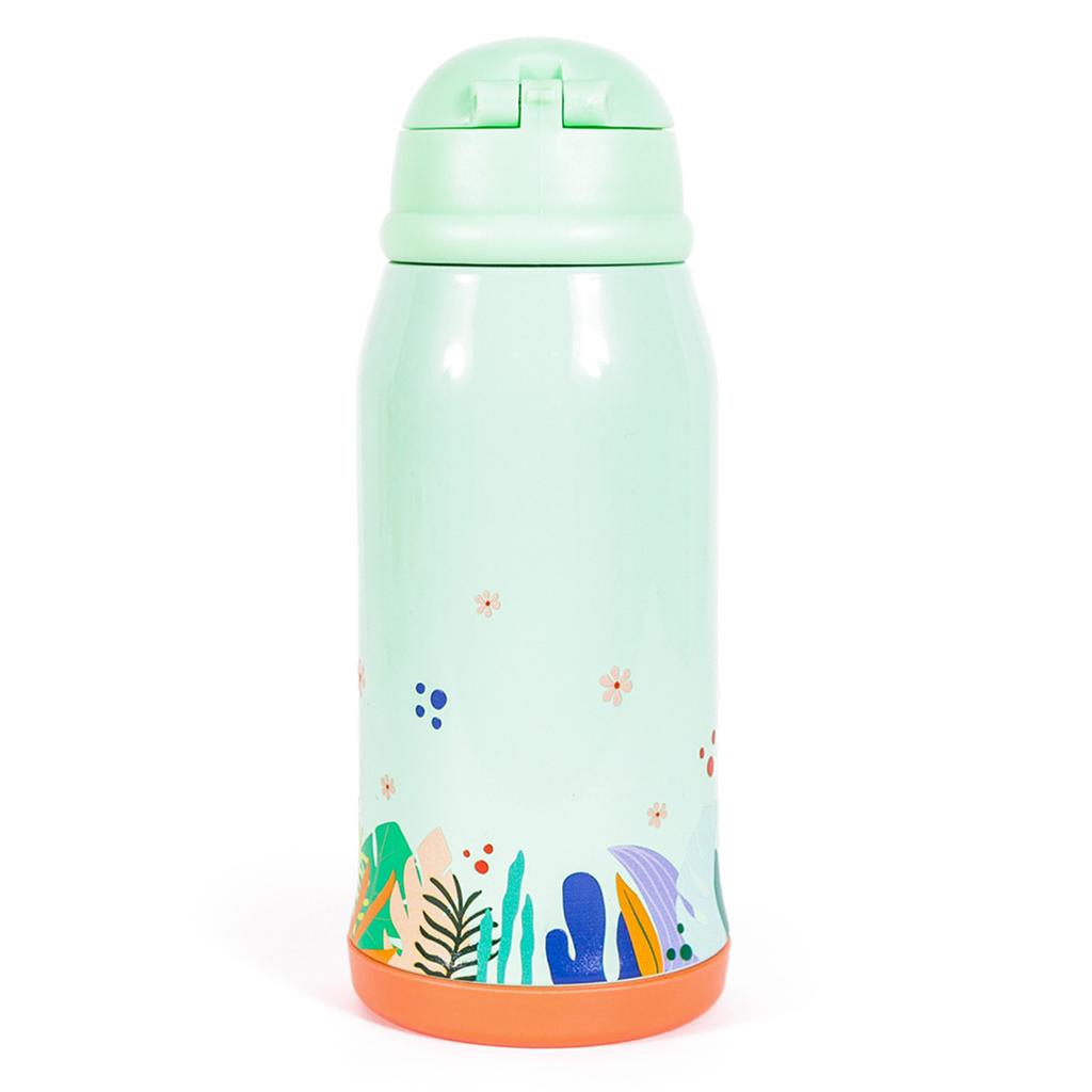 MILK&MOO Steel Kids Water Bottle with Bag Jungle Friends 550ml / 18.5 Oz