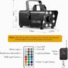 8 LED 500W KTV Stage Lighting Effect Atmosphere Equipment Adjustable Color Smoke Machine Small Halloween Fog Machine