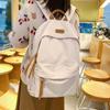 Однотонный рюкзак для школьников, школьная сумка для девочек-подростков, простой рюкзак большой вместимости, сумки-рюкзаки