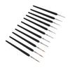 11PCS Fine Detail Paint Brush Set Multipurpose Soft Texture Thin Tip Paint Brushes Miniature Model Brushes for Art