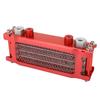 Motorcycle Oil Cooler Kit Aluminum 4 Rows High Efficiency Replacement for Monkey 50cc To 110cc Moto Oil Cooler Red