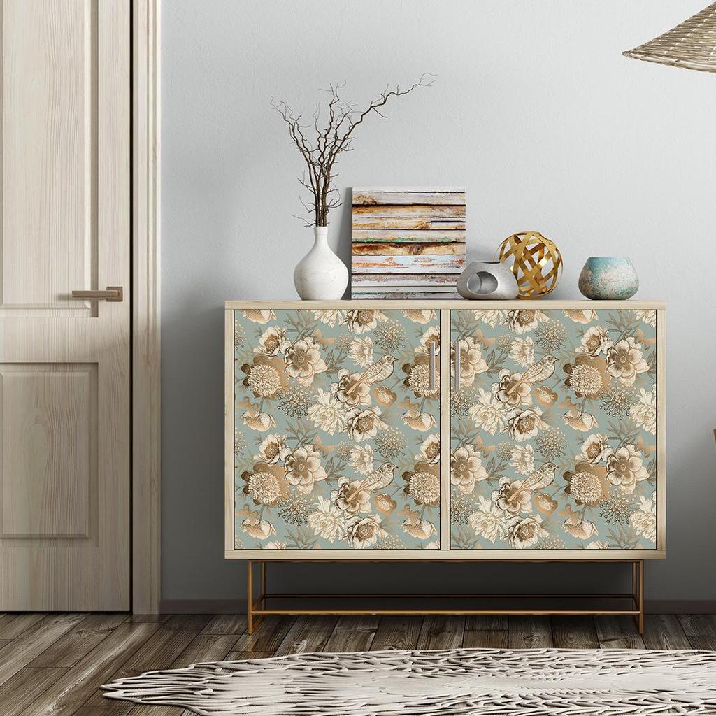 Цветочные лимонные самоклеящиеся обои для декора спальни и отеля RW181-200