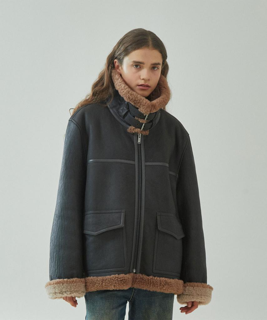 Pinblack Unisex Washed Merino Shearling Jumper
