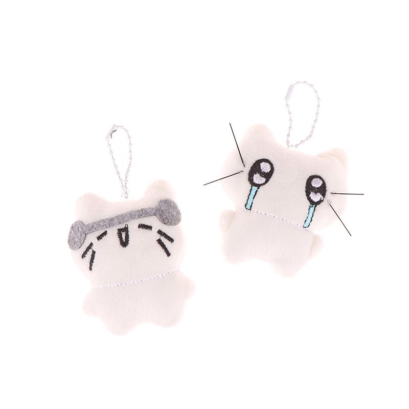 Милый плюшевый брелок-подвеска в виде кошки, аксессуары для сумок для девочек, кулон в виде куклы Kawaii, брелок для ключей