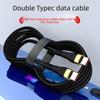 120 Вт, двойная головка, плетеный кабель Type-C на Type-C для быстрой зарядки Apple 15 и Huawei