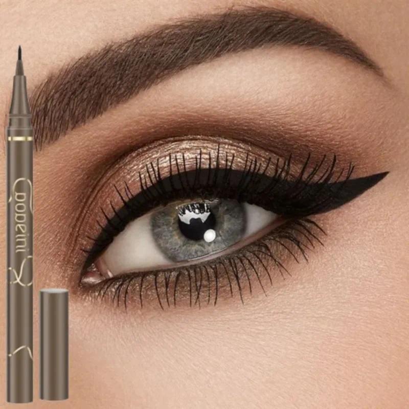 Натуральный трехмерный спящий шелкопряд карандаш для контурирования Жидкая подводка для глаз Ежедневный макияж глаз Мгновенно высыхающий водостойкий стойкий макияж Женская мода