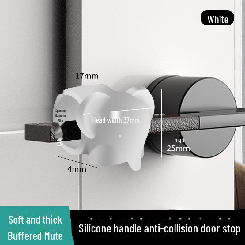 Силиконовый противоударный стопор дверной ручки для ванной комнаты
