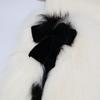 FENDI [Good condition/domestic regular] FF8522 W1D wool fox fur pocket coat 42 IvoryUsed
