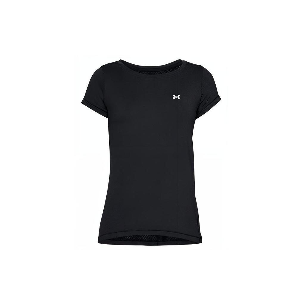 Under Armour Футболка с круглым вырезом HeatGear Armor Logo Print, женские топы, черная 1328964-001