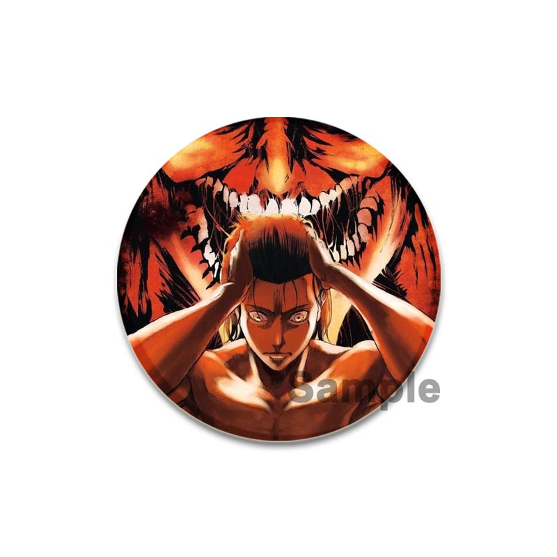 32/44/58 мм Эрен Йегер значки булавка ручная работа брошь для одежды мультфильм косплей значок украшение на рюкзак ювелирные изделия подарок