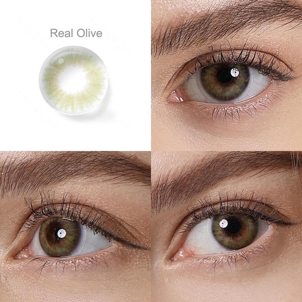 FreshGo Контактные линзы Natrual Color для глаз, косметика, серые контактные линзы для глаз, 1 пара цветных линз для ежегодных красавиц