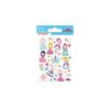 Autocollants - GLOBAL GIFT - Mini Princesses - Dorures - 1,8 cm - Design exclusif