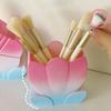 Cute Caramel Pudding Jelly Lotus Makeup Brush Storage Bucket Multifunctional Large Capacity Desktop Ornament Creative Pen Holder