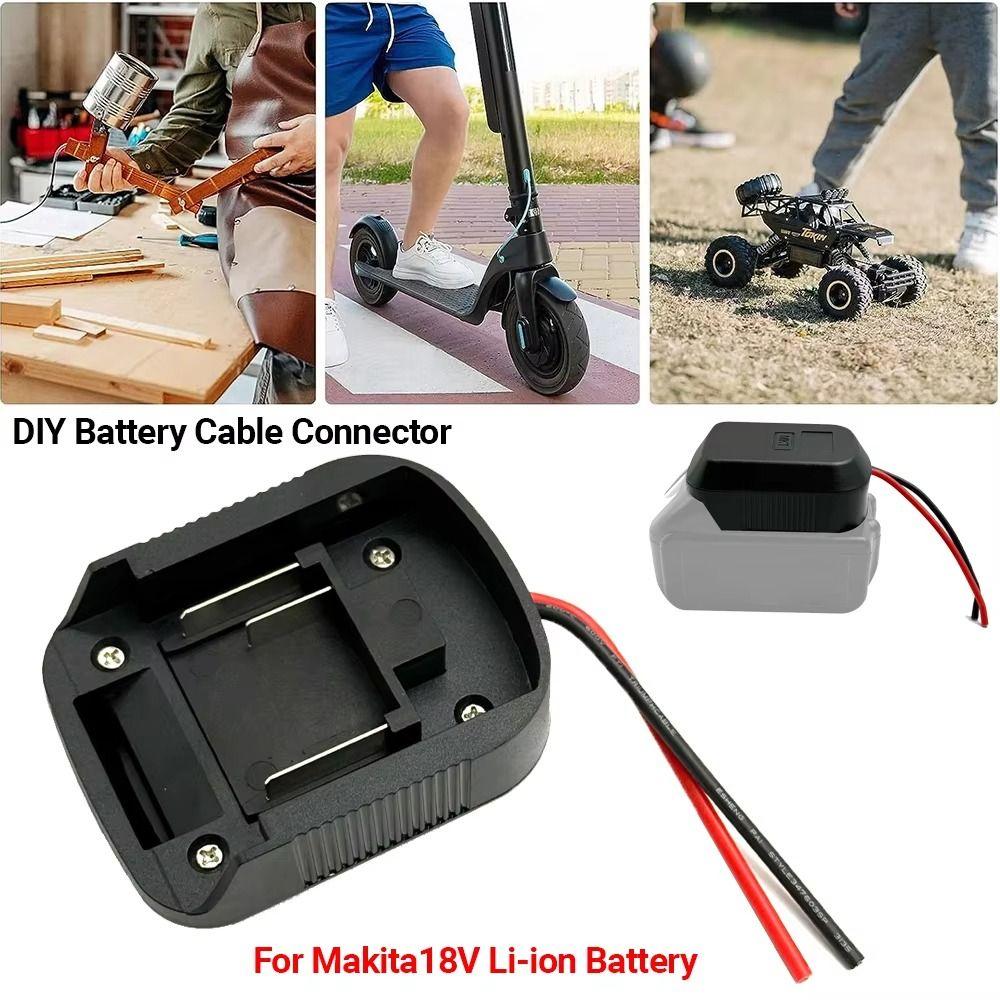 With Cable Battery Connector ABS Lithium Battery DIY Adapter for Makita Tool Accessories