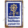 1 шт. Металлическая табличка Пиво: Забавный постер с винтажным брендом рома - Жестяная табличка для привлекательного настенного декора в барах, пабах, клубах