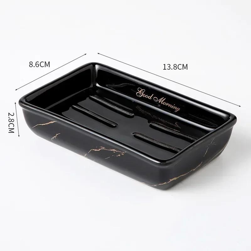 Держатель для мыла Лайт Люкс Керамический Прямоугольный Бытовой Аксессуары для ванной комнаты Мыльницы Органайзер для туалетной комнаты Кухонное хранение