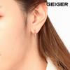 [Geiger] Line Cubic One-Touch Silver Earrings Gisvee057