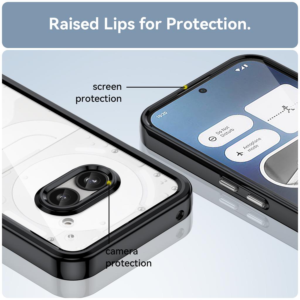 Прозрачный противоударный чехол TPU для Nothing Phone 2a Nothing 2 1 защитная рамка полная защита цветной прозрачный чехол