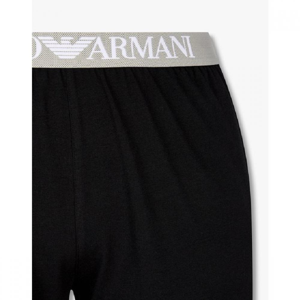 Emporio Armani Мужские Шорты для Отдыха S Полный Логотип Большой Жаккард 0816131023
