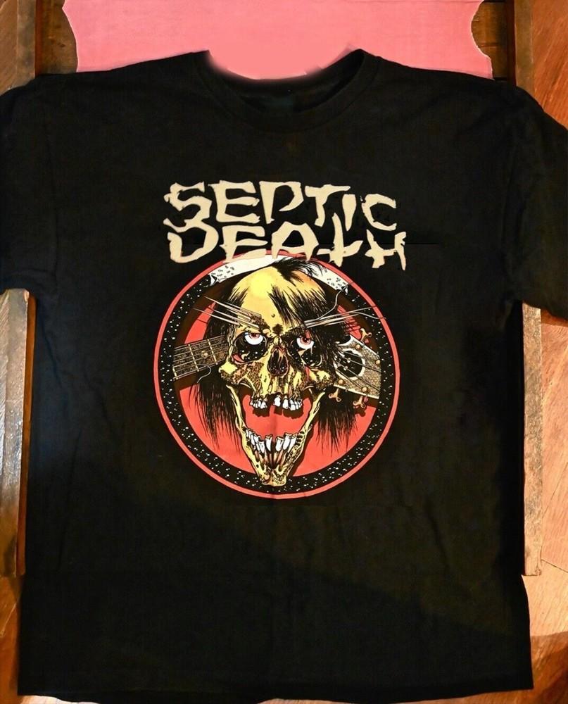 Septic Death Band Песня Погребения Унисекс Футболка Все Размеры от S до 5XL Унисекс Футболка