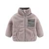 Boys Jacket Autumn Winter Warm Fleece Baby Coats Fashion Zipper Children's Outerwear Plush Kids
