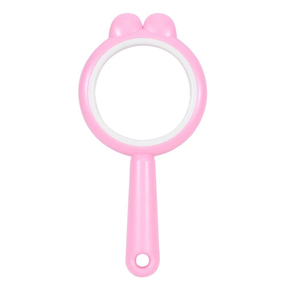Science Tool 4X Magnifyer Pink/Purple/Yellow/Green Handheld Reading Magnifier  Kids