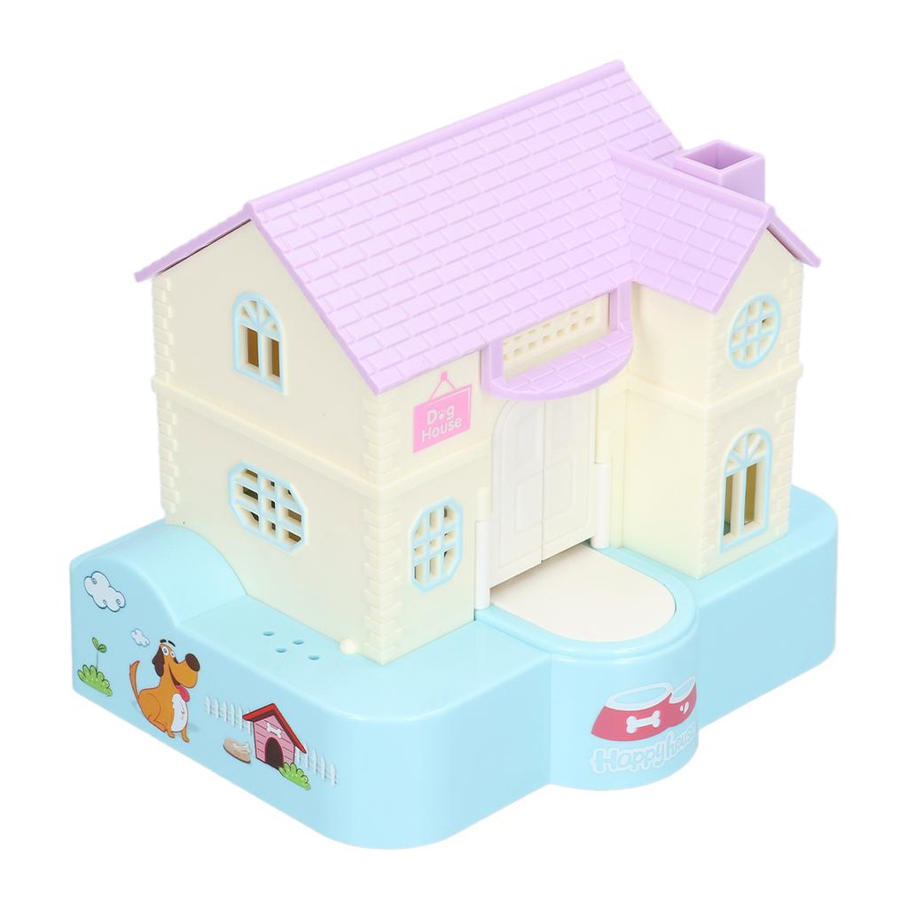 Копилка для денег Doghouse, автоматическое глотание монет со световыми музыкальными эффектами, игрушка в подарок для детей, синий