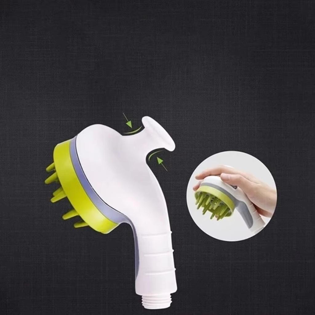 NAHANGPET Dog Shower Attachment, Dogs Shower Sprayer Attachment with Massage Head, Dog Shower Brush for Bathroom Shower Arm
