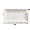 Hi Ceramic Embossed Dinner Steak Plate Breakfast Dish Afternoon Tea Fruit Dessert Tray Wedding Gift Tableware