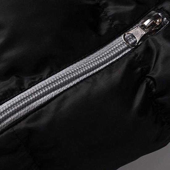 Мужская хлопковая куртка осень-зима теплая контрастного цвета с длинными рукавами воротник-стойка карман на молнии повседневное свободное мужское пальто верхняя одежда