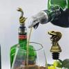 Ornament Bottle Stoppers Zinc Alloy Wine Aerators Reusable Wine Pourer for Kitchen Accessories