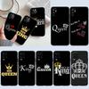 Чехол King Queen Girl для Samsung Note 20 10 S25 Plus Ultra Lite FE M20 M21 M30 M31 M51 A11 A26 A51 A52 A53 A56 A70 A71 A72 A73