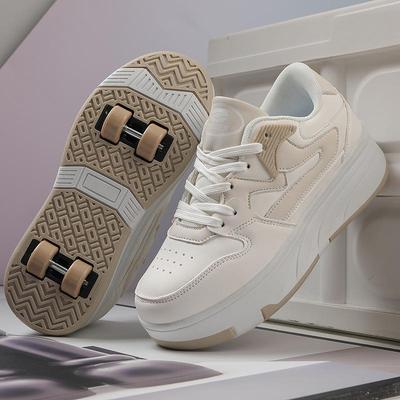 Новый стиль сумасшедшие 4-колесные роликовые коньки для детей: Трансформируемые кроссовки для мальчиков, девочек и подростков